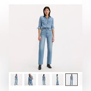 Levi’s ribcage straight ankle Jean